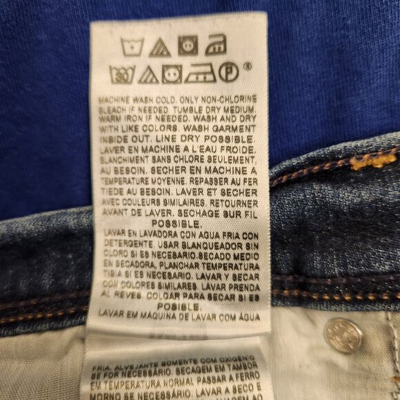 Levis 515 Boot Cut Jeans Blue Medium Wash Denim Button Pockets Womens 6M EUC - Picture 15 of 16